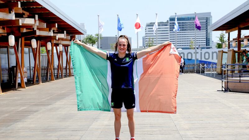 Boxer Kellie Harrington: her  combination of talent and hard work is  hard to stop.  Photograph: Bryan Keane/Inpho