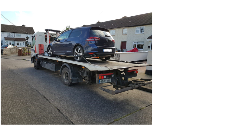 The Volkswagen Golf owned by James Gately that was seized by the Criminal Assets Bureau
