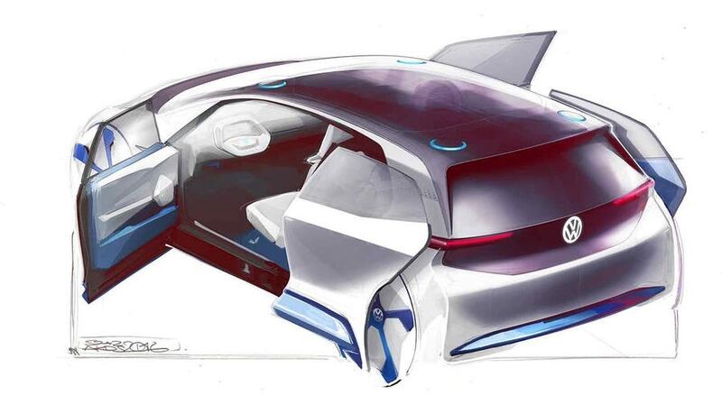 Volkswagen’s all-battery electric car is set to go on sale as a Golf-sized EV hatch in 2019.