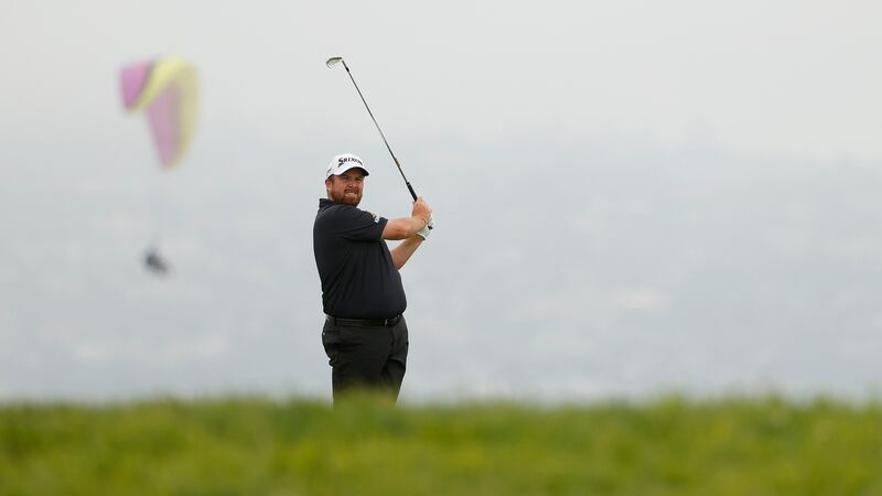 Shane Lowry on the fourth. Photo: Ezra Shaw/Getty Images
