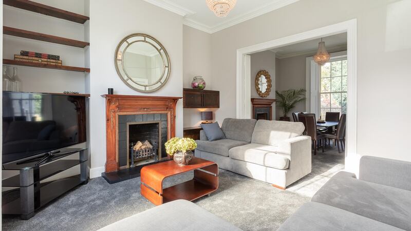 The interconnecting reception rooms.