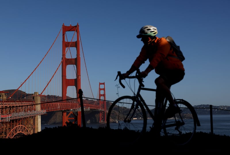 The Golden Gate bridge, San Francisco, California. Photograph: Justin Sullivan/Getty 