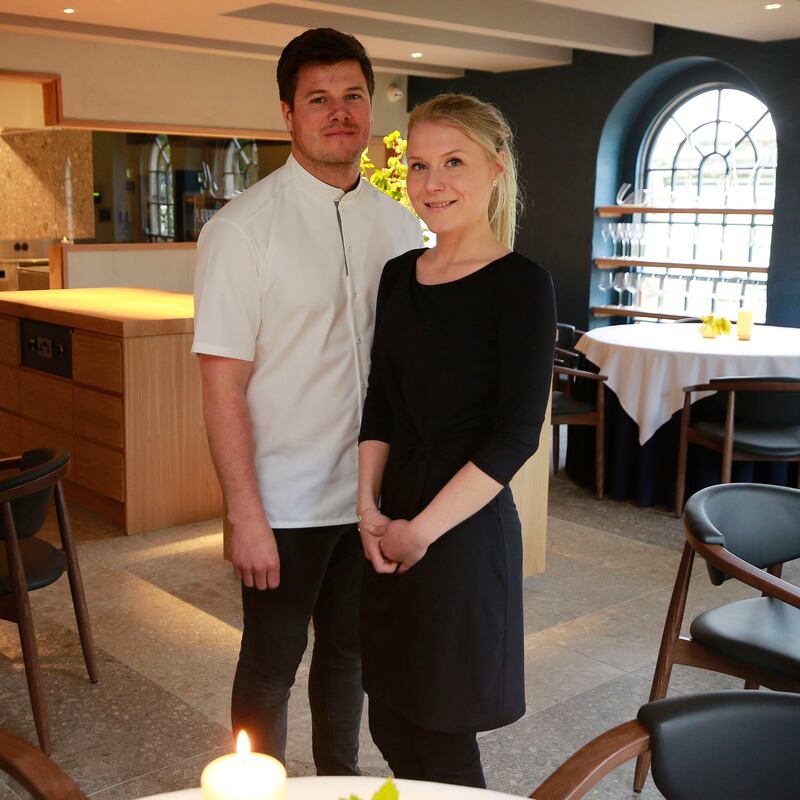 Aimsir: head chef Jordan Bailey and manager Majken Christensen. Photograph: Nick Bradshaw