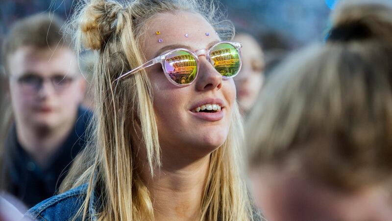 Fan  at  Ed Sheeran in Cork. Photograph: Daragh Mc Sweeney, Provision