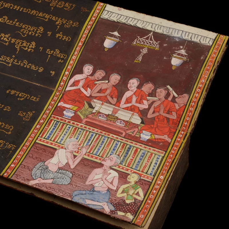 Thai Buddhist Tales: part of manuscript 1318, Chester Beatty Collection