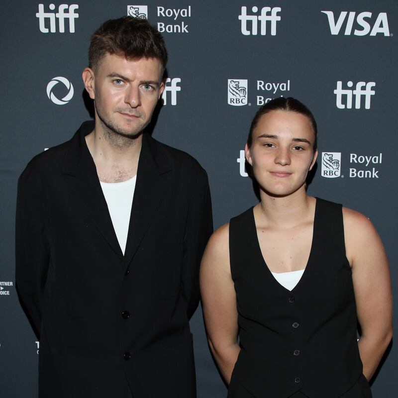 Leonardo Van Dijl and Tessa Van den Broeck at the premiere of Julie Keeps Quiet during the 2024 Toronto International Film Festival in September 2024. Photograph: Jeremy Chan/Getty Images