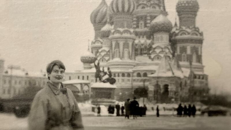 Priscilla Johnson McMillan in Moscow. She interviewed Lee Harvey Oswald there in 1959 about why he was defecting to the Soviet Union.   Photograph: Johnson family via the New York Times