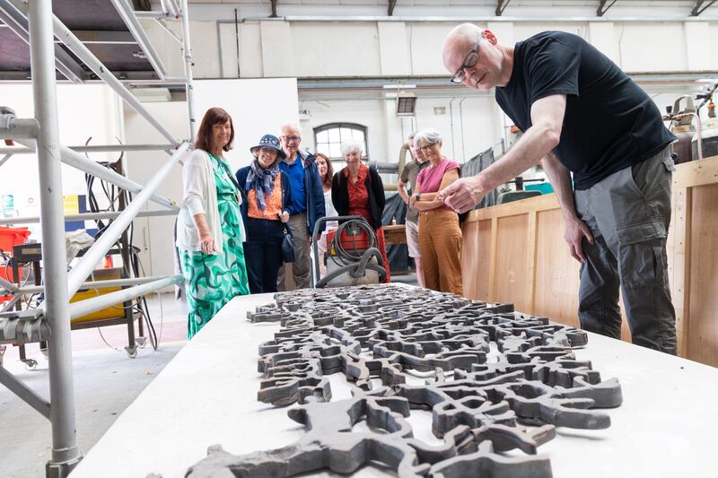 Dominic Fee, technical manager, gives a tour of the National Sculpture Factory, housed in a red-brick building on Cork's Albert Road that began life as a tram depot