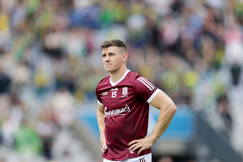 Galway's Shane Walsh dejected after the All-Ireland football final in 2022 when Kerry prevailed. Laszlo Geczo/Inpho