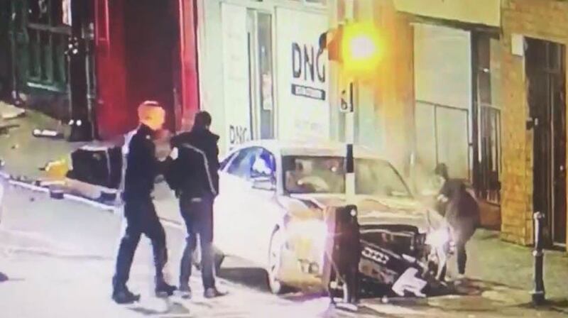 CCTV from the incident in Castleblayney where a vehicle collided with a parked car causing the death of Stephen Marron. PHotograph: Newsfile