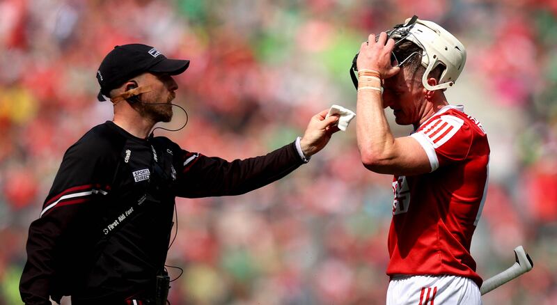Cork’s Patrick Horgan inched closer to becoming the sports highest scorer of all time. Photograph: Ryan Byrne/Inpho