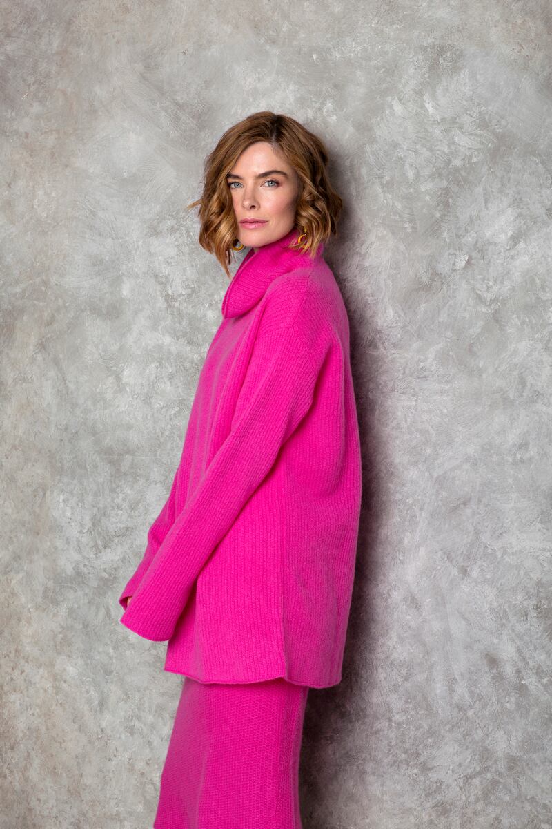 Funnel neck cashmere jumper, €420, Laura Chambers