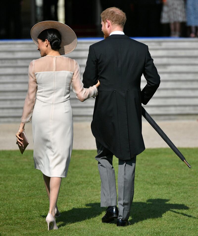 Meghan Markle: as a full member of the British royal family she is obediently getting to grips with the shudderingly sinister phenomenon of margarine tights. Photograph: Dominic Lipinski/Pool via Reuters