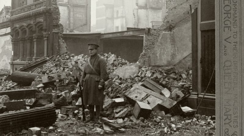 The immediate aftermath of the Rising  in Dublin. Photograph: Sean Sexton Collection