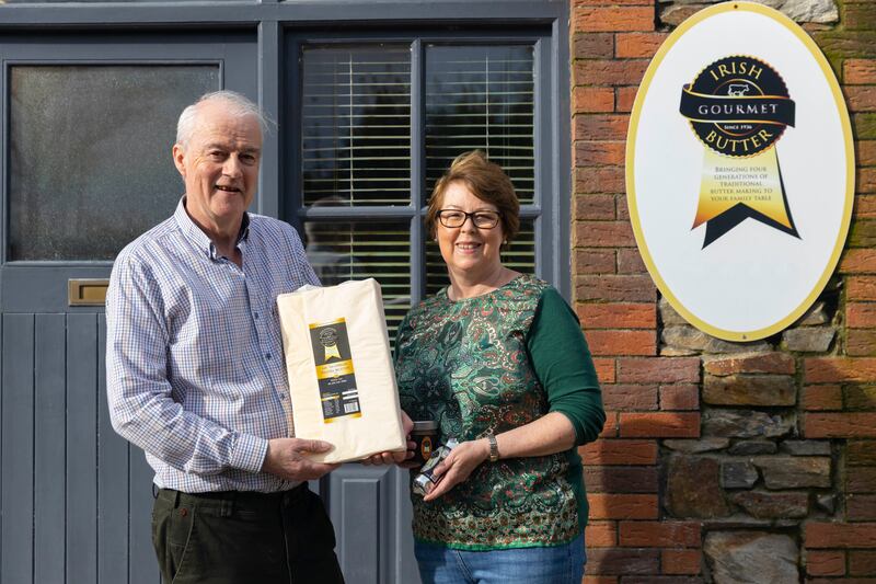Billy and Mary Sharpe. Irish Gourmet Butter has won several Blas na hÉireann awards since starting the company in 2017. Photograph: Patrick Browne