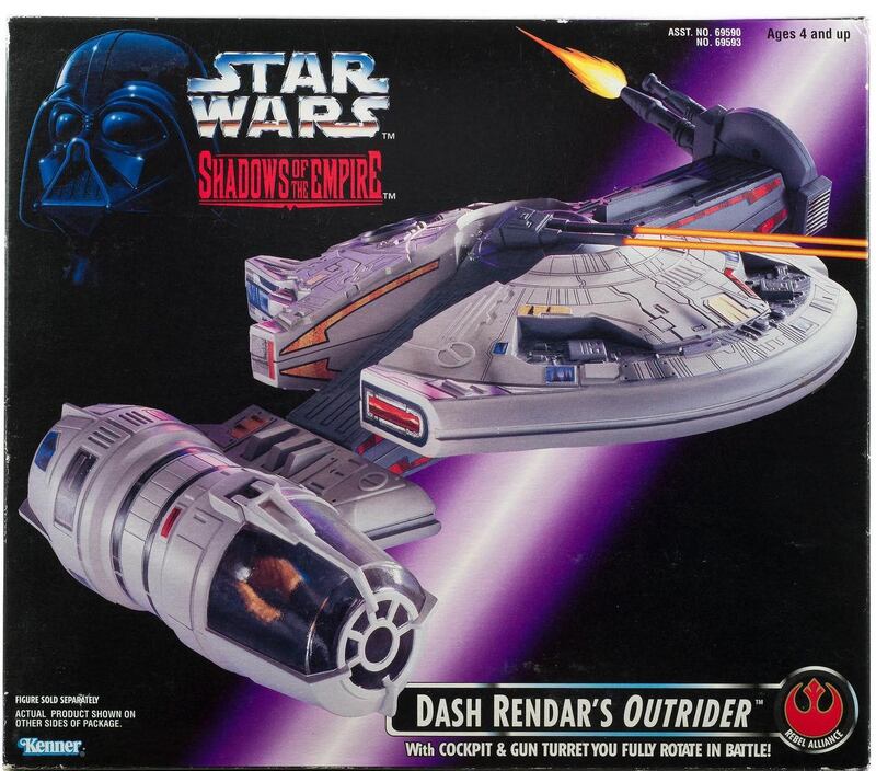 One of the action figures, Dash Rendar's Outrider,  made to promote Shadows of the Empire