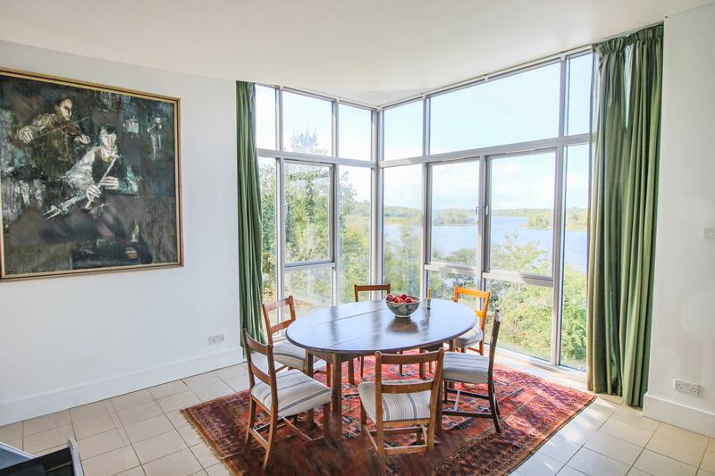 Dining area lies on the top floor