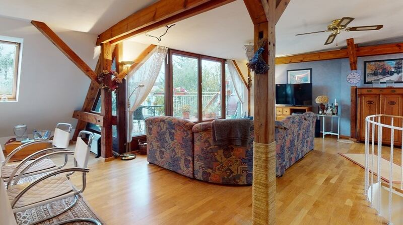 This bright Berlin apartment is on the top floor of a building dating from 1905