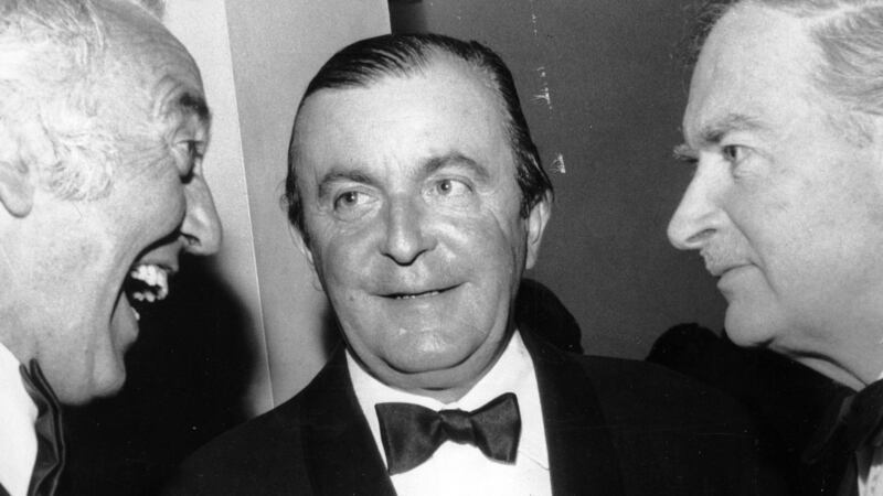 Maj Victor McCalmont, centre, in  1973 with Seamus McGrath and then taoiseach Liam Cosgrave. Photograph: Jimmy McCormack