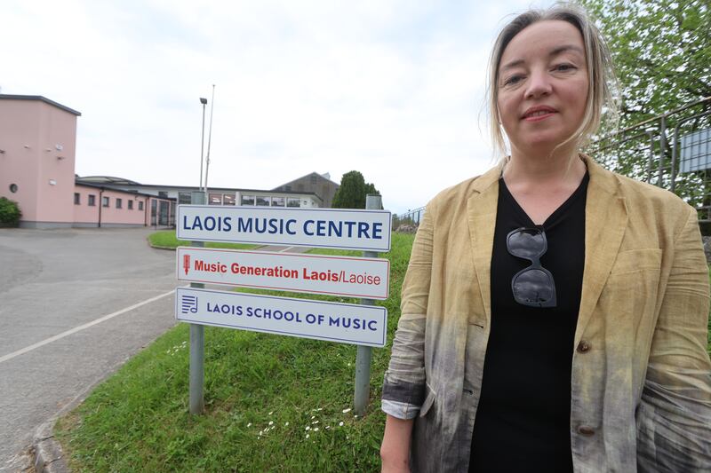 Music Generation Laois director Rosa Flannery outside Laois Music Centre, Portlaoise. Photograph: Ronan McGreevy