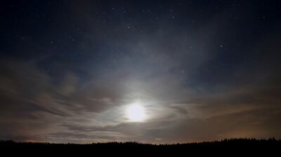 Night sky at Abbeyleix bog, Co Laois.