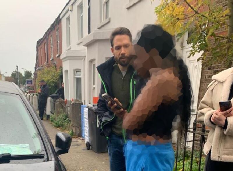 Controversial landlord Marc Godart with renters in Dublin