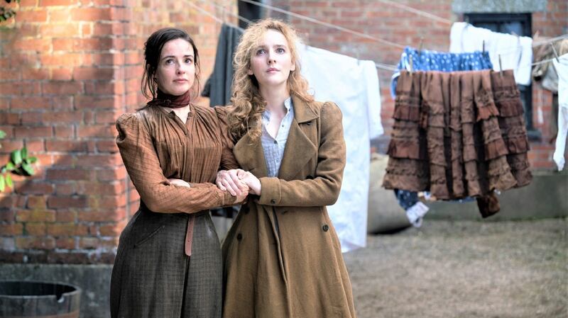 Ann Skelly and Laura Donnelly in The Nevers