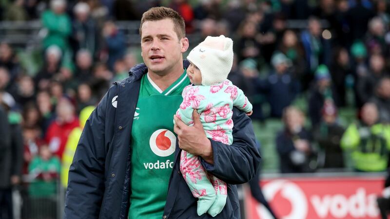 CJ Stander with his daughter Everli. Photograph: Dan Sheridan/Inpho