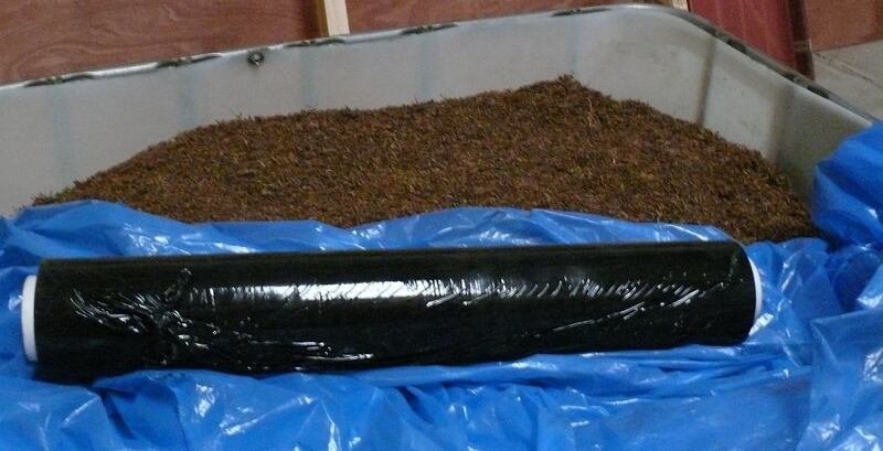 A portion of the seized tobacco Photograph: HM Revenue and Customs