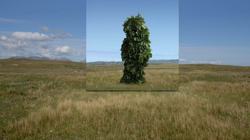 Mirror Pavilion Leaf Work concept drawing courtesy of John Gerrard