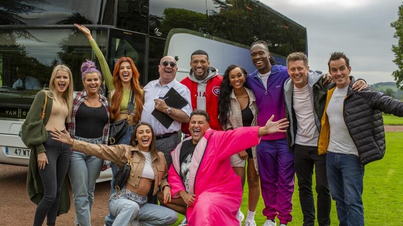 The cast of Celebrity Ghost Trip