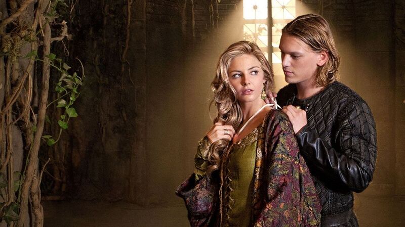 Grime-free: Tamsin Egerton as Guinevere and Jamie Campbell Bower as Arthur in the TV series Camelot