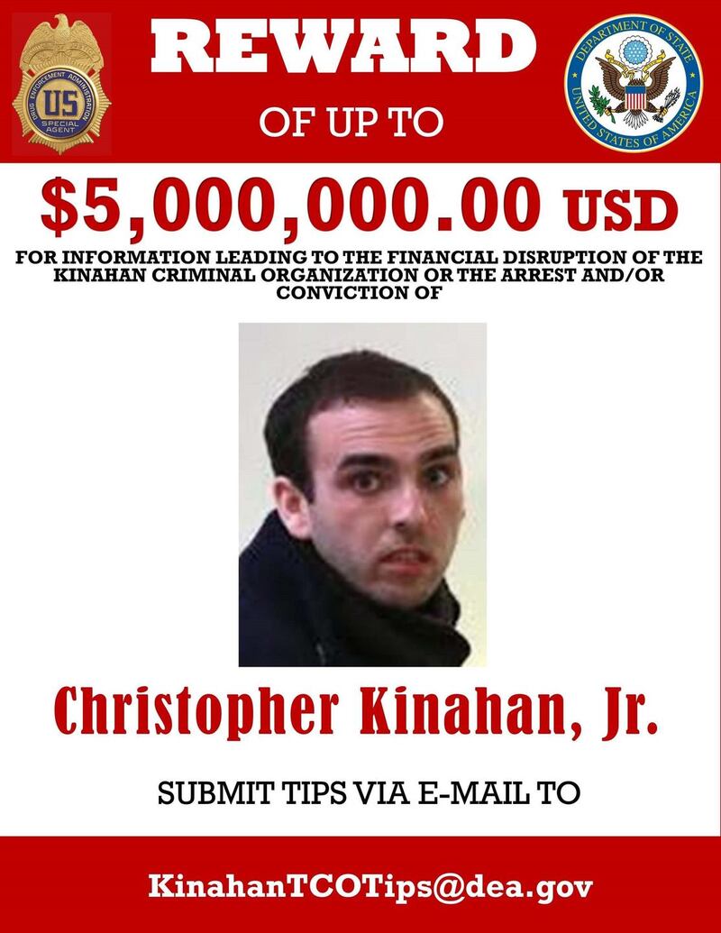 Conor Lally  US Wanted' posters of Kinahans  Christopher Kinahan