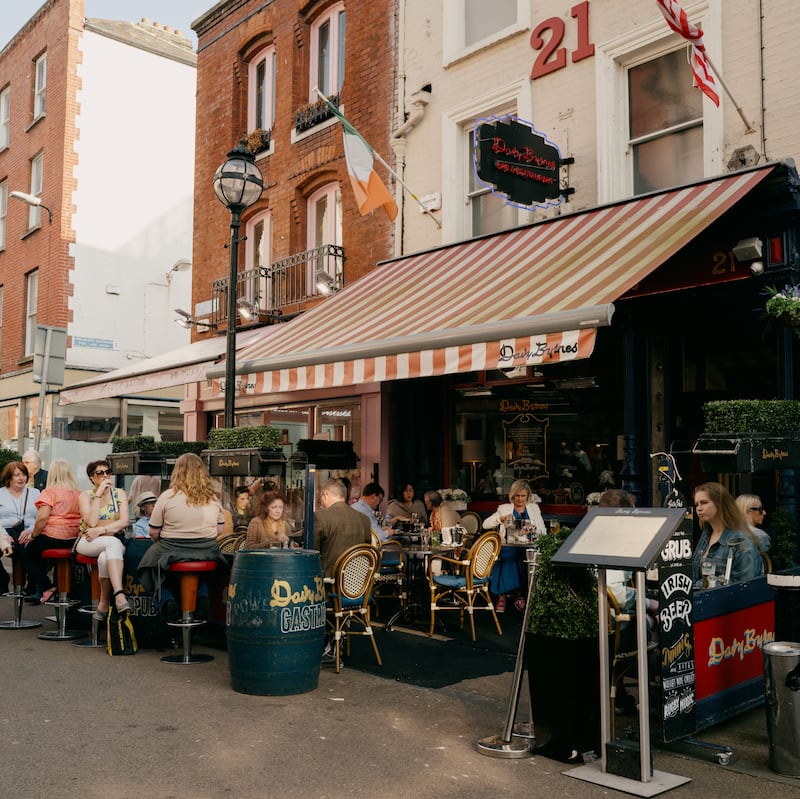 Outdoor seating at Davy Byrne's. Photograph: Ellius Grace/New York Times