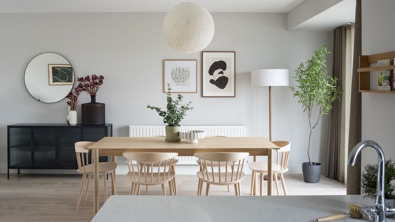 Three-bed duplex dining area