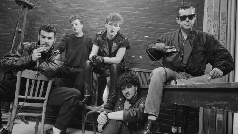 Frankie Goes to Hollywood in 1983: Paul Rutherford, Mark O’Toole, Brian Nash, Peter Gill and Holly Johnson. Photograph: Michael Putland/Getty