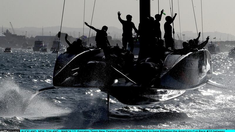 Team New Zealand beat Luna Rossa to win the America’s Cup. Photo: Phil Walter/Getty Images