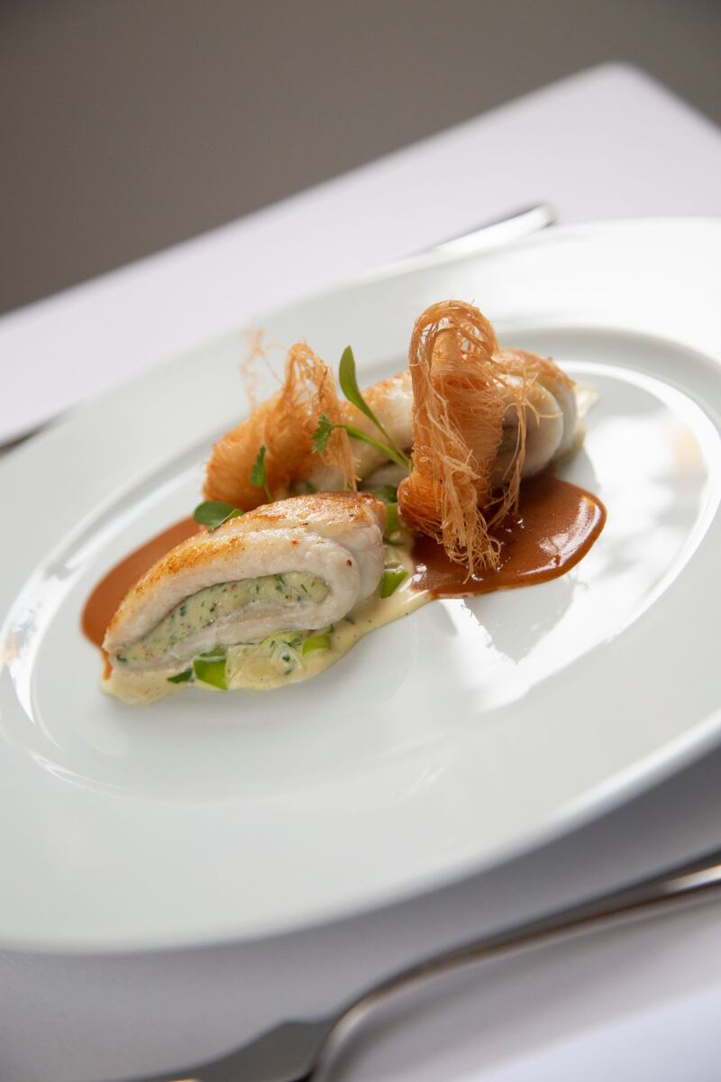 Laurel: a sole and langoustine main course at the new restaurant