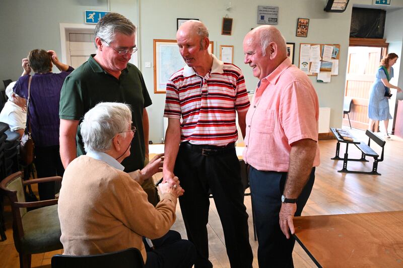 Former pupils and teachers gathered to discuss their memories of Rathanna National School, which was founded in 1883 and closed in 1969