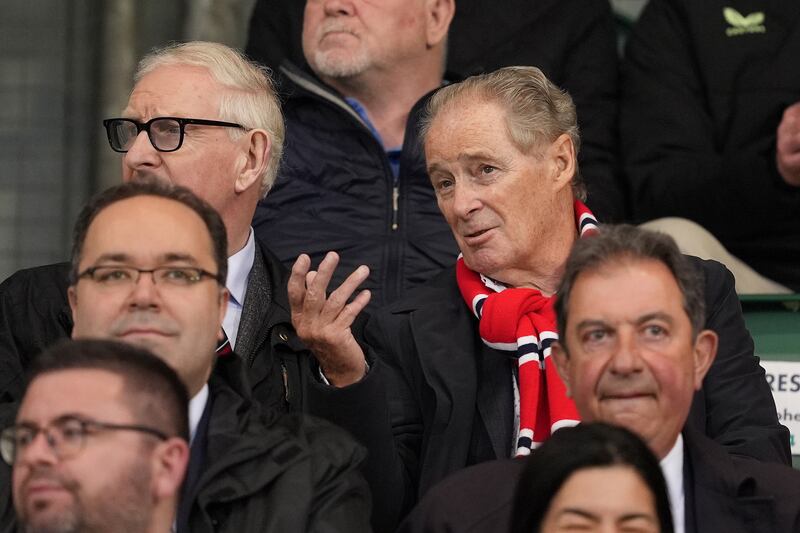 Former Republic of Ireland manager Brian Kerr in the stands. Photograph: Brian Lawless/PA