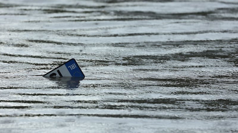 And the rain came: Dundrum after the heavy bursts of rain. Nick Bradshaw/The Irish Times