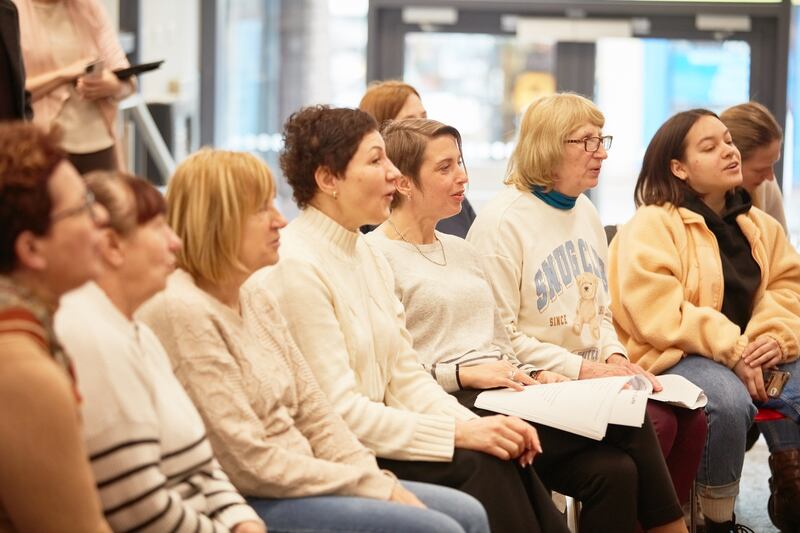 Ewa Zak Dyndal: 'Every week, it’s different. It is open to everybody. Sometimes there are three of us singing and making music but more recently, there are about 20 people, mainly from the Ukraine.'