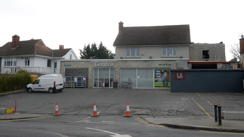 The shop on Barnhill Road, Dalkey. where the robbery took place. Photograph: Dara Mac Dónaill/The Irish Times