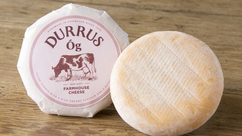 Durrus Óg, a semi soft washed rind cow’s milk cheese designed to be eaten at between two and four weeks old