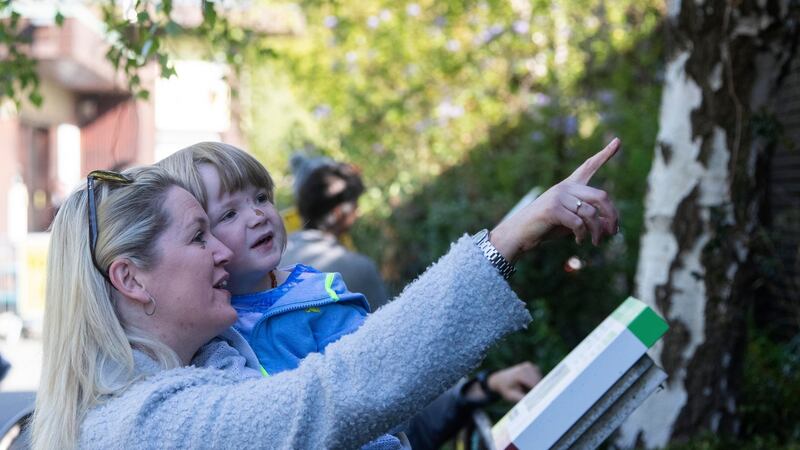 Ciara Kelly and her son Rocco (3) from Swords  during a visit to Dublin Zoo. Photograph: Colin Keegan/Collins Dublin
