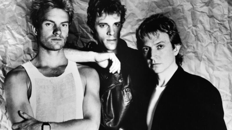 The Police in 1983: Sting, Stewart Copeland and Andy Summers. Photograph: Showtime/Getty Images