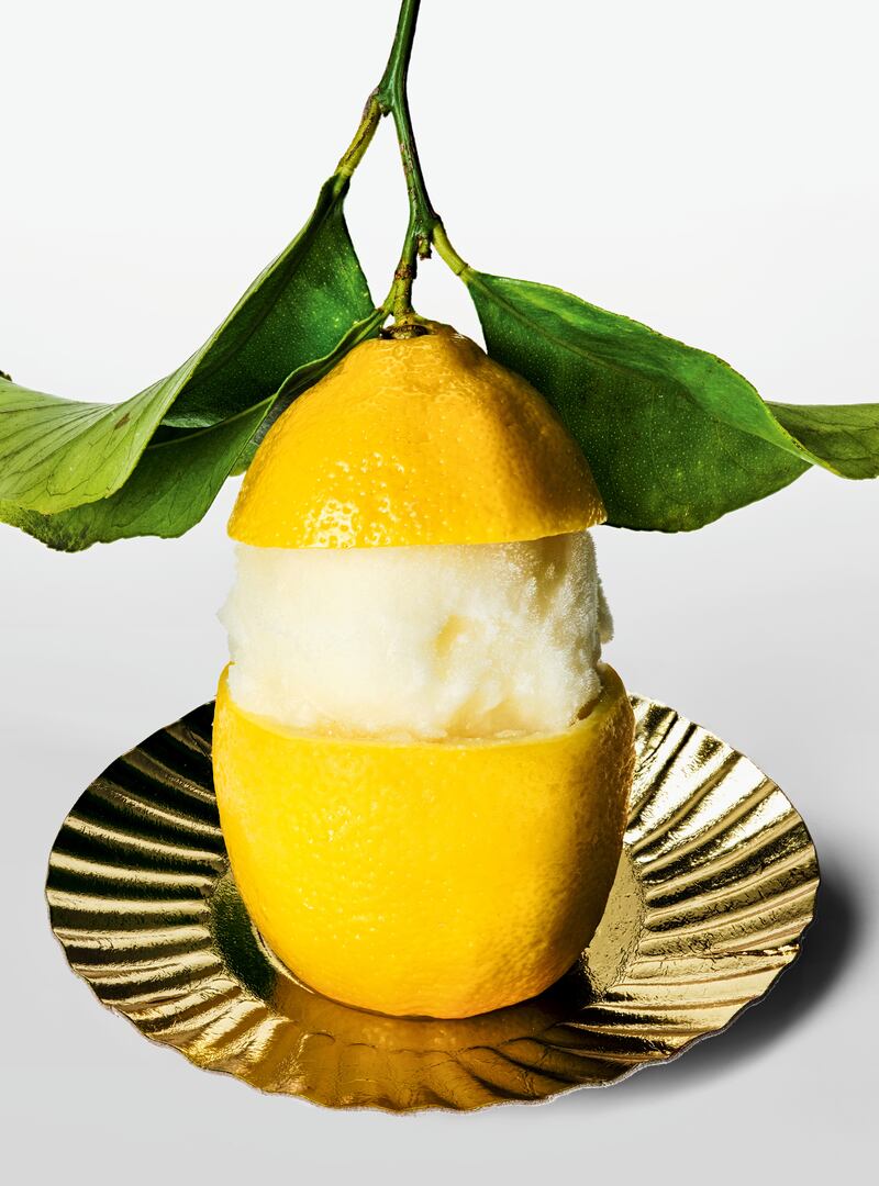 Lemon sorbet from The Gourmand's Lemon
