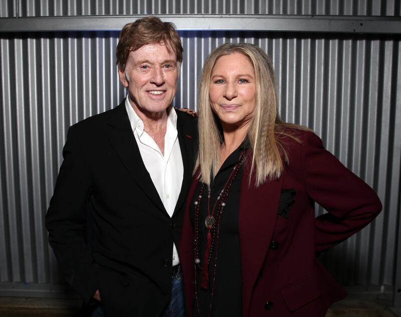 With Barbra Streisand at the 24th annual Women in Entertainment Breakfast hosted by The Hollywood Reporter at Milk Studios on December 9th, 2015 in Los Angeles, California.  Photograph: Todd Williamson/Getty