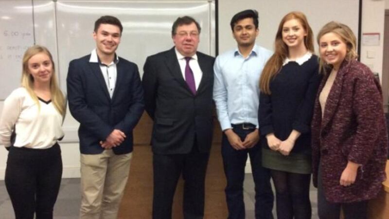 Brian Cowen told the London School of Economics’ Irish Society that the capital investments made by his administration on improving roads, water and other areas “is helping us through this recession”.