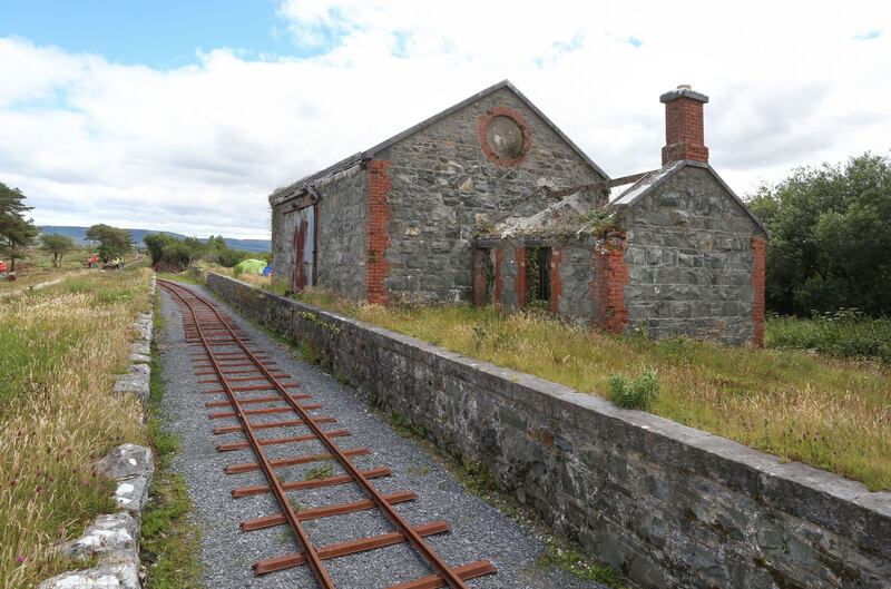 The old goods store and office at Maam Cross railway station. Photograph: Joe O’Shaughnessy
